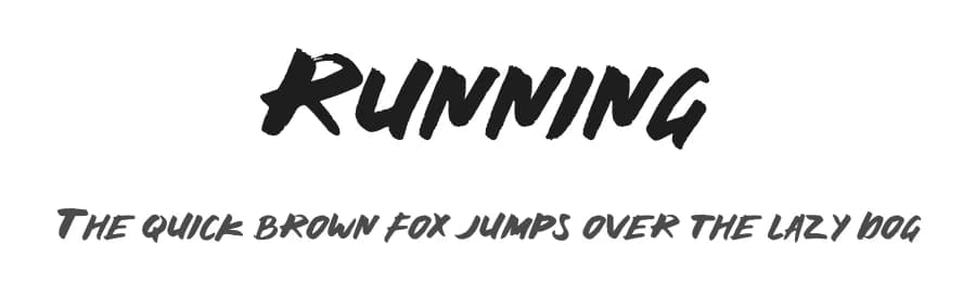 Running by Willetter Studio — Script Handwritten Font