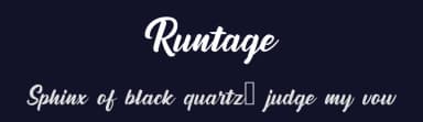 Runtage by Rissyletter Studio — Script Handwritten Font — thumbnail 2