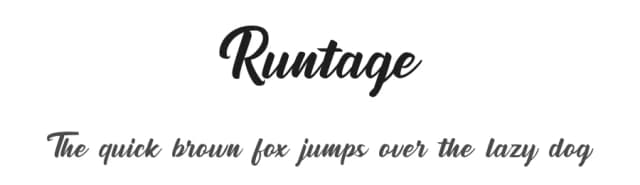 Runtage by Rissyletter Studio — Script Handwritten Font