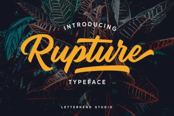 Rupture Duo Font by letterhend — Script Handwritten Font