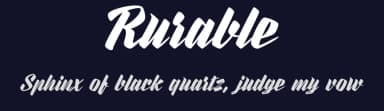 Rurable by Måns Grebäck — Script Handwritten Font — thumbnail 2
