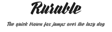 Rurable by Måns Grebäck — Script Handwritten Font — thumbnail 1