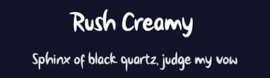Rush Creamy by LakuFont — Script Handwritten Font — thumbnail 2