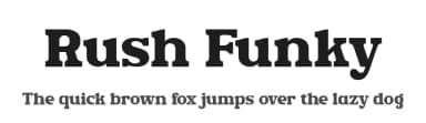 Rush Funky by HansCo — Serif Font — thumbnail 1