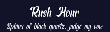 Rush Hour by Naharstd — Script Handwritten Font — thumbnail 2