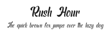 Rush Hour by Naharstd — Script Handwritten Font — thumbnail 1