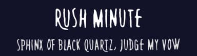 Rush Minute by Juha Korhonen — Script Handwritten Font — thumbnail 2