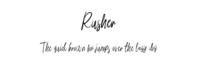 Rusher by Ahgo Studio — Script Handwritten Font — thumbnail 1