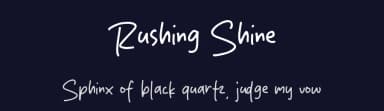 Rushing Shine by MJType — Script Handwritten Font — thumbnail 2