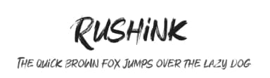Rushink by D&K Project — Script Handwritten Font — thumbnail 1