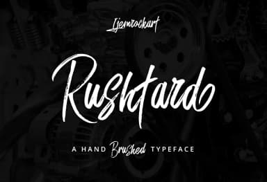 Rushtard Brush Font by Ijem RockArt — Script Handwritten Font — thumbnail 1