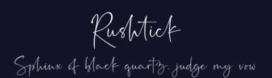 Rushtick by Ef Studio — Script Handwritten Font — thumbnail 2