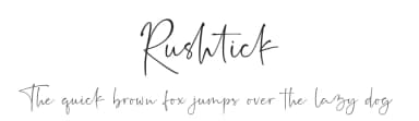 Rushtick by Ef Studio — Script Handwritten Font — thumbnail 1
