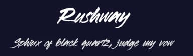 Rushway by Excellent Ritma Florendia — Script Handwritten Font — thumbnail 2