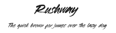 Rushway by Excellent Ritma Florendia — Script Handwritten Font — thumbnail 1