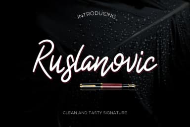 Ruslanovic Font by Kang1993 — Script Handwritten Font — thumbnail 1