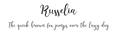 Russelia by Eko Samp — Script Handwritten Font — thumbnail 1
