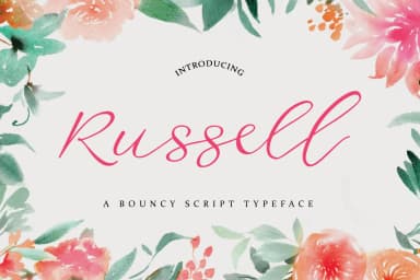 Russell Font by designtreasuree — Script Handwritten Font — thumbnail 1