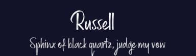 Russell by Tom Chalky — Script Handwritten Font — thumbnail 2