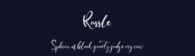 Russle by Kong Font — Script Handwritten Font — thumbnail 2