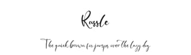 Russle by Kong Font — Script Handwritten Font — thumbnail 1
