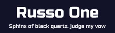 Russo One by Jovanny Lemonad — Sans Serif Font — thumbnail 2