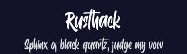 Rusthack by Arterfak Project — Script Handwritten Font — thumbnail 2