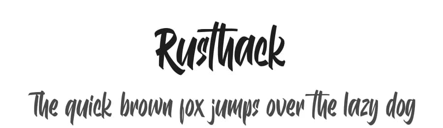 Rusthack by Arterfak Project — Script Handwritten Font — preview 1