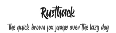 Rusthack by Arterfak Project — Script Handwritten Font — thumbnail 1