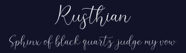 Rusthian by Nabila — Script Handwritten Font — thumbnail 2