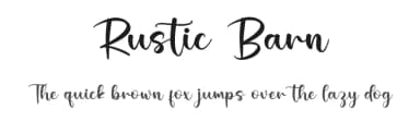 Rustic Barn by Nirmala Creative — Script Handwritten Font — thumbnail 1
