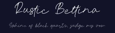 Rustic Bettina by Salamahtype.com — Script Handwritten Font — thumbnail 2
