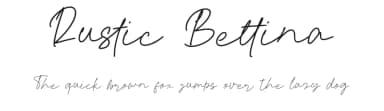 Rustic Bettina by Salamahtype.com — Script Handwritten Font — thumbnail 1