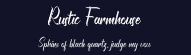 Rustic Farmhouse by Behind the Ink — Script Handwritten Font — thumbnail 2