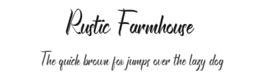 Rustic Farmhouse by Behind the Ink — Script Handwritten Font — thumbnail 1