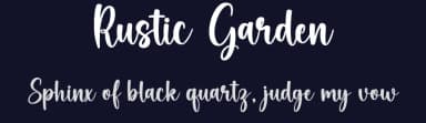 Rustic Garden by Graphix Line Studio — Script Handwritten Font — thumbnail 2