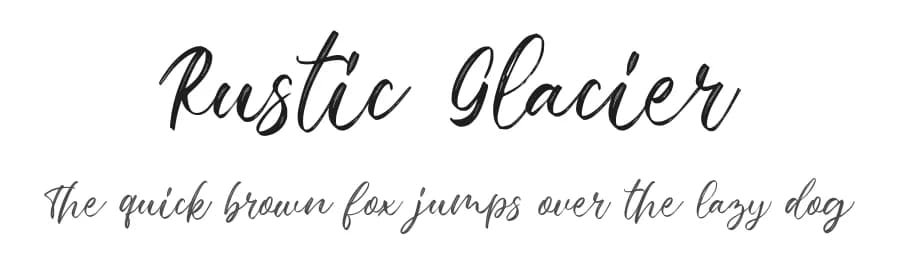 Rustic Glacier by Blue Studio09 — Script Handwritten Font — preview 1