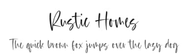 Rustic Homes by Timur Type — Script Handwritten Font — thumbnail 1