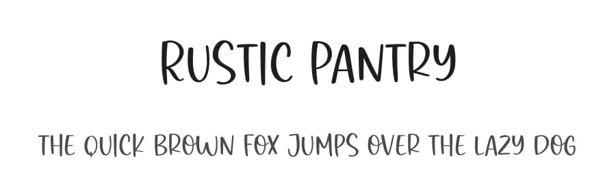 Rustic Pantry by Graphix Line Studio — Script Handwritten Font