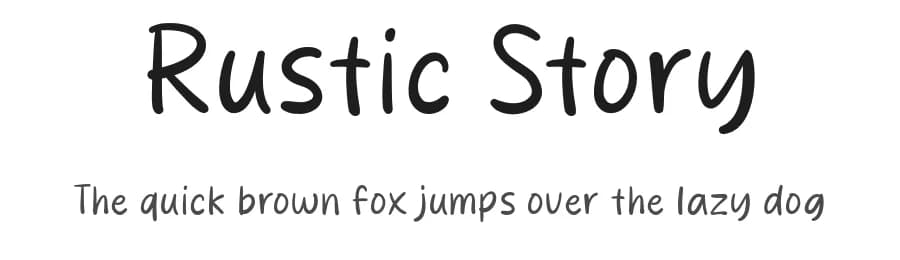 Rustic Story by Khurasan — Script Handwritten Font