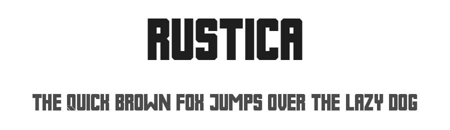 Rustica by Vladimir Nikolic — Sans Serif Font
