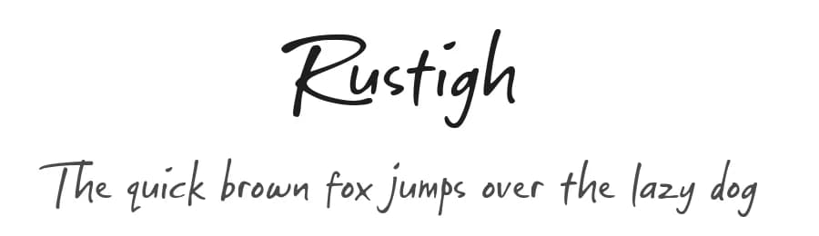 Rustigh by Ketapel Creative — Script Handwritten Font — preview 1