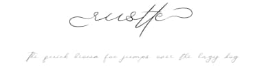 Rustte by Calligraphy Fonts — Script Handwritten Font — thumbnail 1