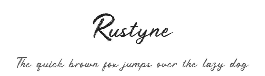 Rustyne by Craft Supply Co. — Script Handwritten Font — preview 1