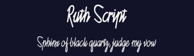 Ruth Script by Vic Fieger — Script Handwritten Font — thumbnail 2