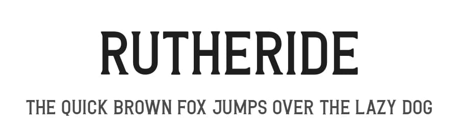 Rutheride by Hendra Pratama — Serif Font