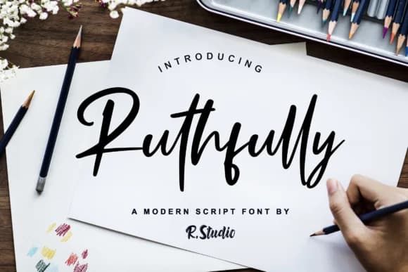 Ruthfully Font by R. Studio — Script Handwritten Font