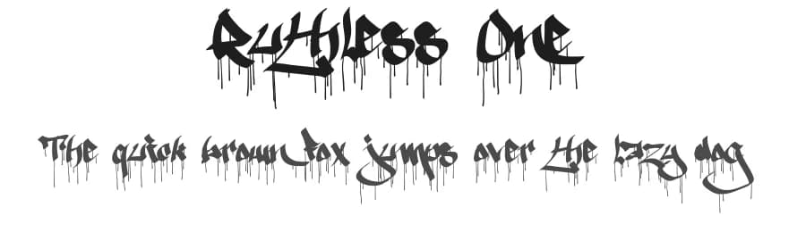 Ruthless One by Måns Grebäck — Script Handwritten Font