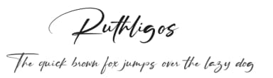 Ruthligos by Typeline Studio — Script Handwritten Font — thumbnail 1