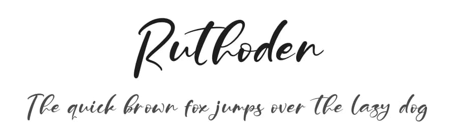 Ruthoden by Letterena Studios — Script Handwritten Font
